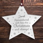 Personalised Memorial Decoration For Christmas Tree MuM Dad