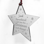 Personalised Memorial Decoration For Christmas Tree MuM Dad