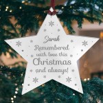 Personalised Memorial Decoration For Christmas Tree MuM Dad