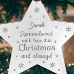 Personalised Memorial Decoration For Christmas Tree MuM Dad