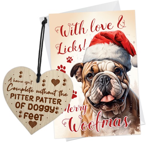 Christmas Card Novelty From The Dog Bulldog Christmas Cards