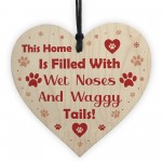 Funny Labrador Christmas Card and Wooden Heart From The Dog