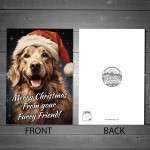 Funny Labrador Christmas Card and Wooden Heart From The Dog