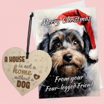 Christmas Gift Set Dog Card Funny Cockapoo Christmas Card