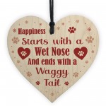 Gift From Dog Christmas Wood Heart And Card Dog Lover Gifts