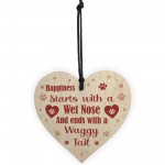 Gift From Dog Christmas Wood Heart And Card Dog Lover Gifts