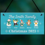 Personalised Christmas Decoration For Family Christmas Sign