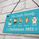 Personalised Christmas Decoration For Family Christmas Sign