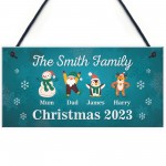 Christmas Decoration For Family Personalised Christmas Sign