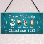 Christmas Decoration For Family Personalised Christmas Sign