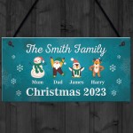 Christmas Decoration For Family Personalised Christmas Sign