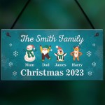 Christmas Decoration For Family Personalised Christmas Sign