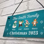 Christmas Decoration For Family Personalised Christmas Sign