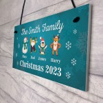 Christmas Decoration For Family Personalised Christmas Sign