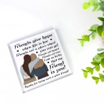 Best Friend Gift For Birthday Christmas Poem Acrylic Block