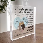 Best Friend Gift For Christmas Poem Acrylic Block Gift