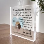 Best Friend Gift For Christmas Poem Acrylic Block Gift