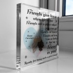 Best Friend Gift For Christmas Poem Acrylic Block Gift