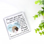 Best Friend Gift For Christmas Poem Acrylic Block Gift