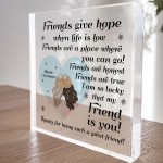 Best Friend Gift For Christmas Poem Acrylic Block Gift