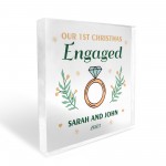 First Christmas ENGAGED Gift Personalised Gift For Couple