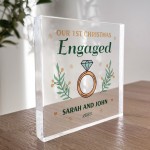 First Christmas ENGAGED Gift Personalised Gift For Couple