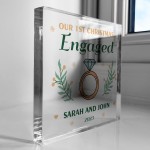 First Christmas ENGAGED Gift Personalised Gift For Couple