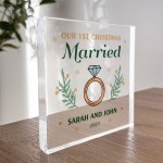 First Christmas MARRIED Gift Personalised Gift For Couple