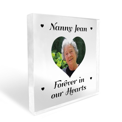 Dad Mum Nan Grandad Memorial Plaque Personalised Photo Block