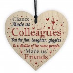 Colleague Gifts For Christmas 4 Pack of Wooden Hearts