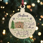 Christmas Bauble For Daughter Remembrance Christmas In Heaven