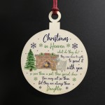 Christmas Bauble For Daughter Remembrance Christmas In Heaven