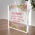 Friendship Gift My Bestie Plaque Christmas Birthday Gift