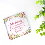 Friendship Gift My Bestie Plaque Christmas Birthday Gift