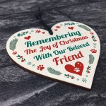 Pet Memorial Christmas Tree Decoration Hanging Heart Bauble