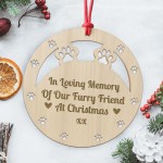 Wooden Christmas Decoration Hanging Memorial Christmas Tree