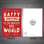 Happy Christmas Greatest Dad In The World Card