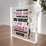 Auntie Christmas Birthday Gifts From Niece Nephew Acrylic Block