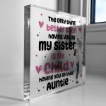 Auntie Christmas Birthday Gifts From Niece Nephew Acrylic Block