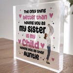 Auntie Christmas Birthday Gifts From Niece Nephew Acrylic Block