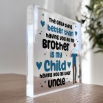 Brother Christmas Birthday Gifts From Niece Nephew Acrylic Block