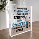 Uncle Christmas Birthday Gifts From Niece Nephew Acrylic Block