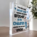 Uncle Christmas Birthday Gifts From Niece Nephew Acrylic Block