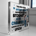 Uncle Christmas Birthday Gifts From Niece Nephew Acrylic Block