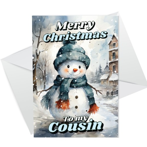 Christmas Card For Cousin Cute Card For Cousin Merry Christmas