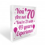 70th Birthday Gift For Mum Nan Friend Funny Gift For Women