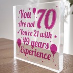 70th Birthday Gift For Mum Nan Friend Funny Gift For Women