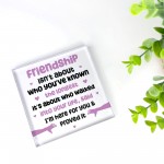 Best Friend Sign Friendship Gift Acrylic Block Novelty Gift