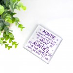 Auntie Gifts Acrylic Block Auntie Christmas Birthday Gifts