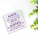 Auntie Gifts Acrylic Block Auntie Christmas Birthday Gifts